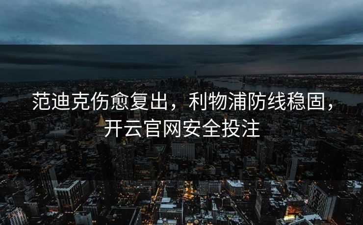 范迪克伤愈复出，利物浦防线稳固，开云官网安全投注